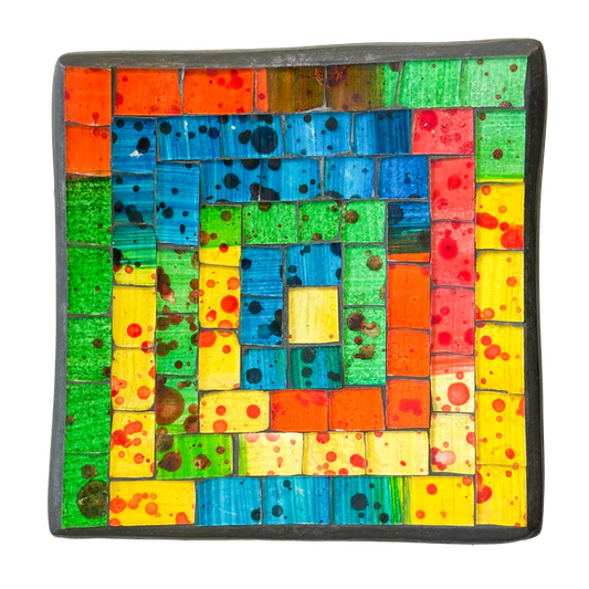 Square Mosaic Bowl - Rainbow