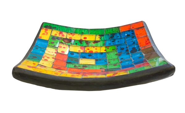 Square Mosaic Bowl - Rainbow