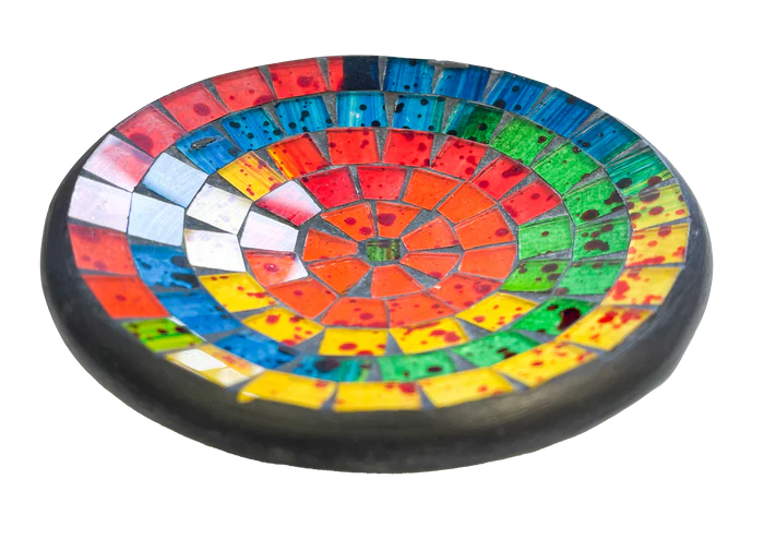 Round Mosaic Bowl - Rainbow