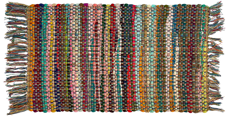 Recycled Chindi Rug - Rainbow