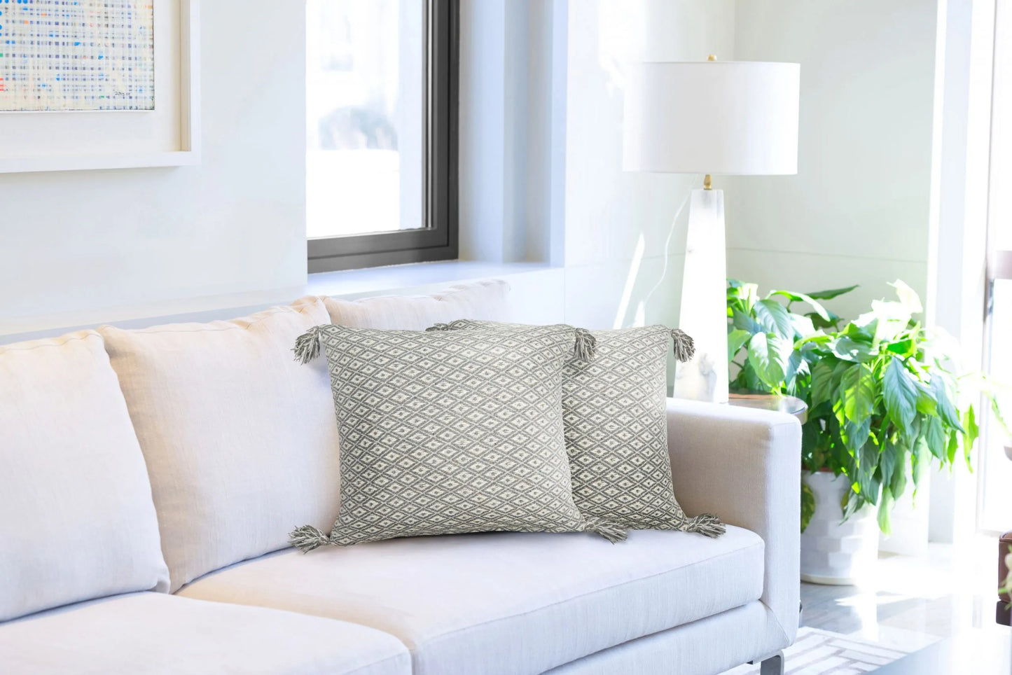 Stockholm - Recycled Cotton Cushion Cover - Silver