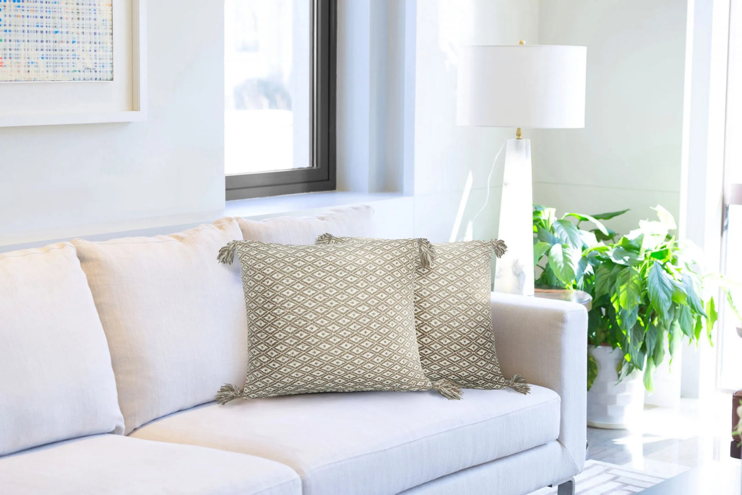 Stockholm - Recycled Cotton Cushion Cover in Taupe