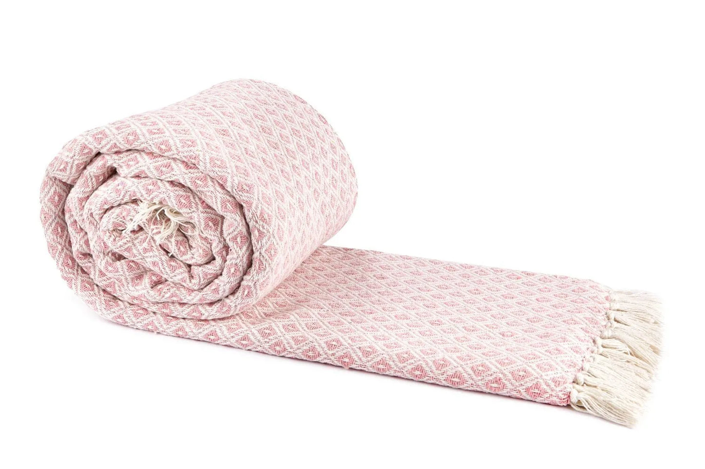 Stockholm Recycled Throw (Blush Pink) 228cmx254cm
