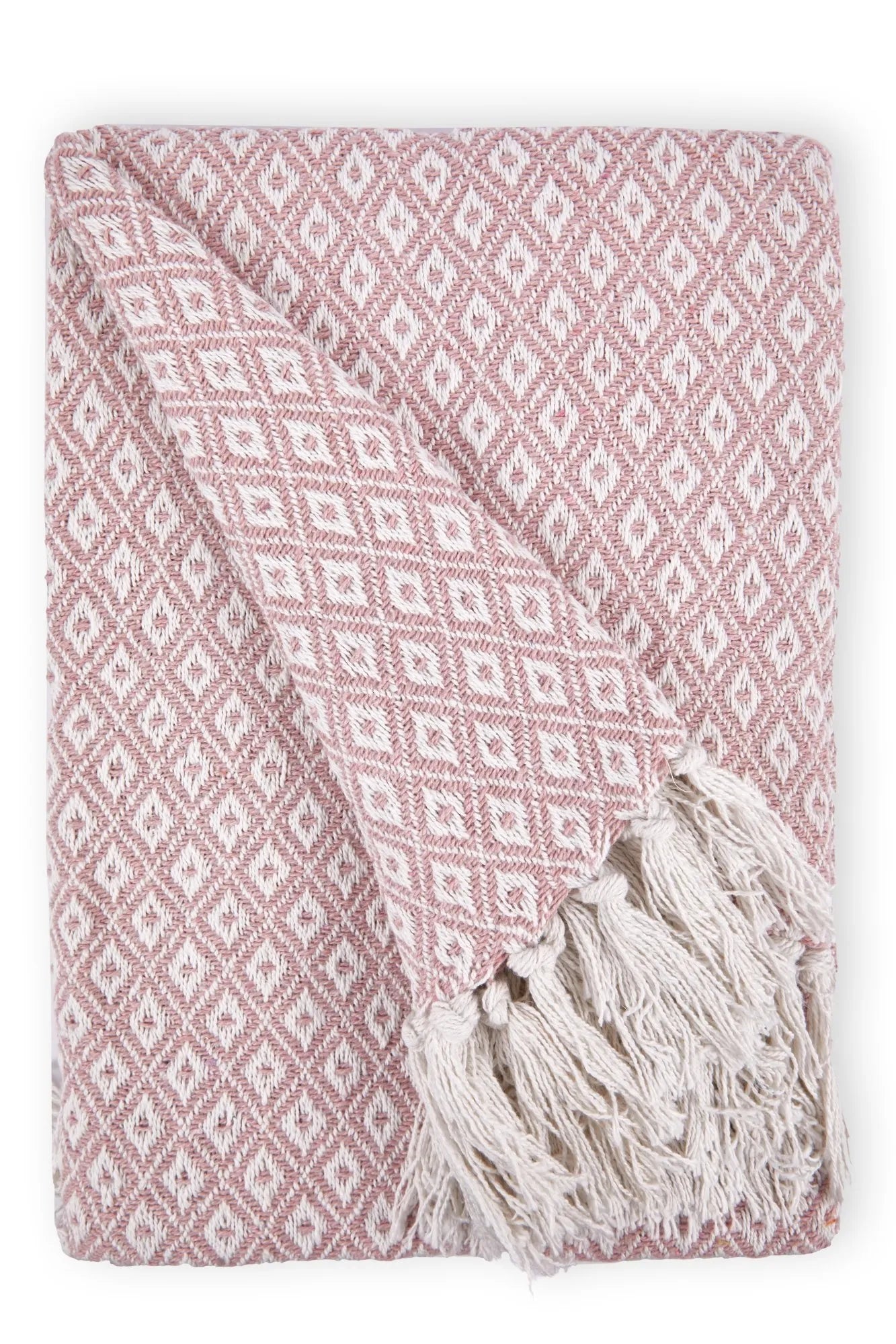 Stockholm Recycled Throw (Blush Pink) 228cmx254cm