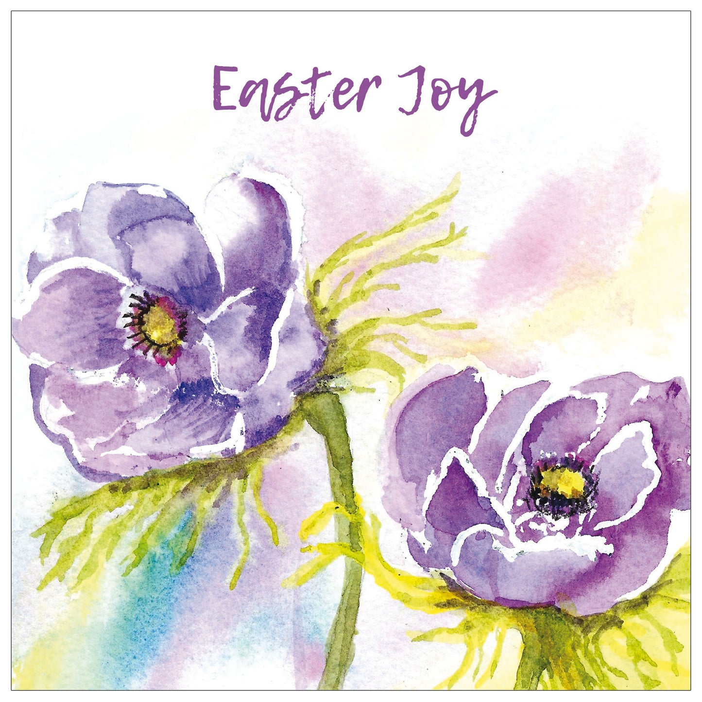 Easter Cards 5 Pack - Purple Flowers