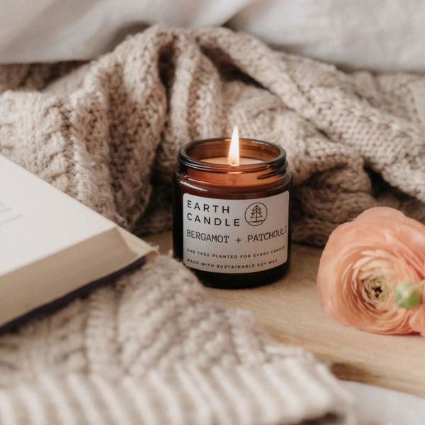 Soy Wax Candle - Bergamot & Patchouli