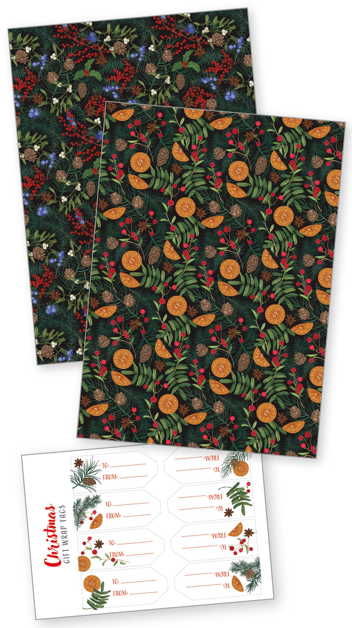 Christmas Wrap - Botanical Christmas