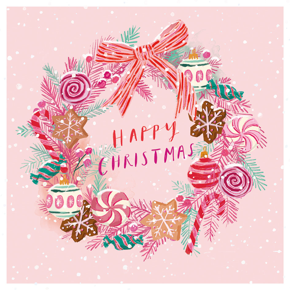 Christmas Cards 10 Pack - Sugar Wreath