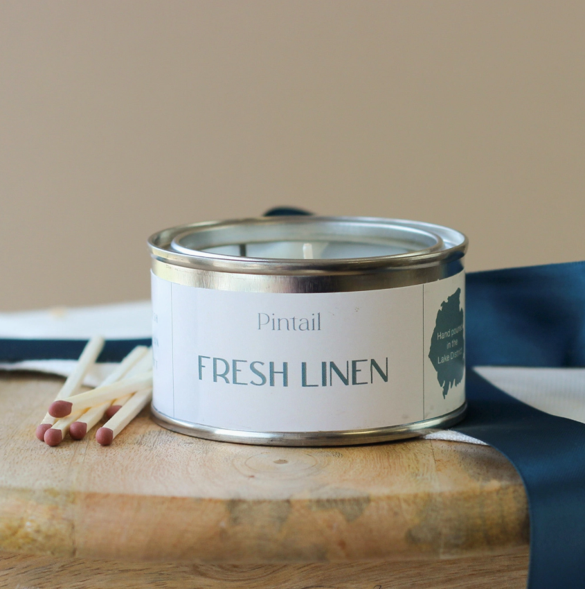 Pintail Candles - Fresh Linen Paint Pot Candle