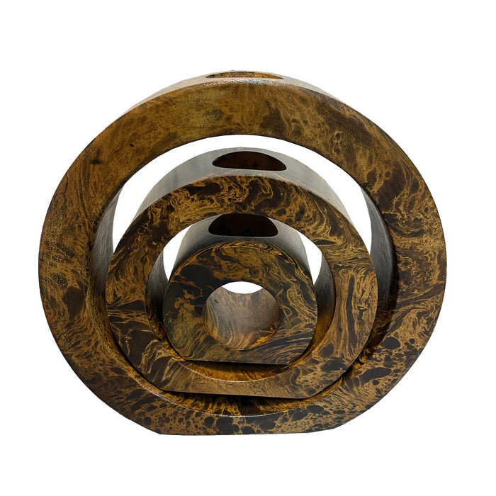 Mango Wood Tea Light Holder - Set of 3