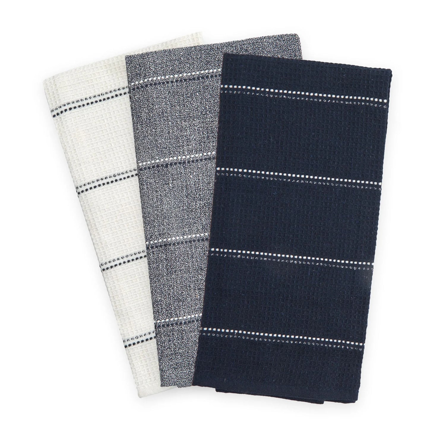 Always 3 Pack Kitchen Tea Towel Set - Navy