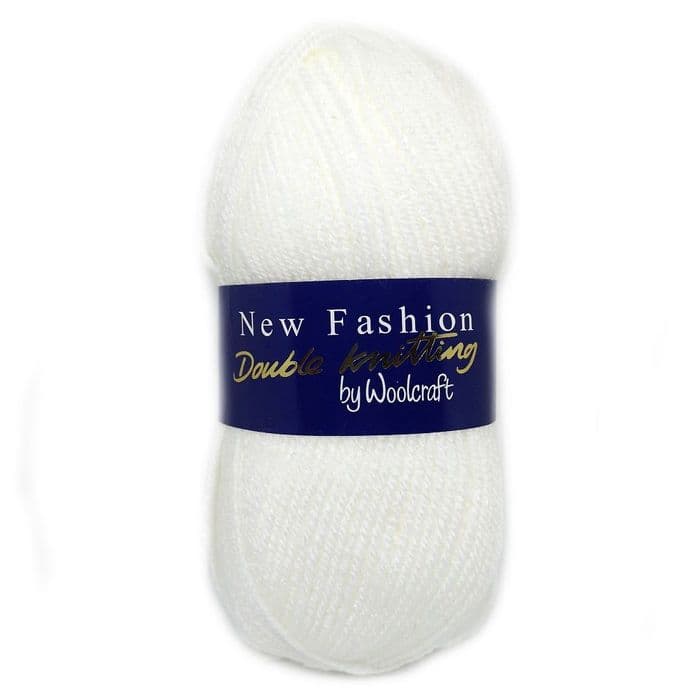 Acrylic Wool 100g Ball - White (7F76)