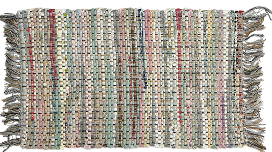 Recycled Chindi Rug - Grey