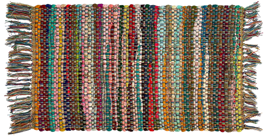 Recycled Chindi Rug - Rainbow