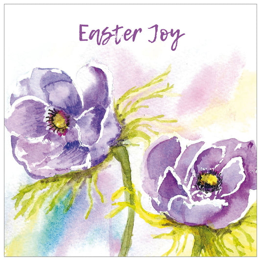 Easter Cards 5 Pack - Purple Flowers