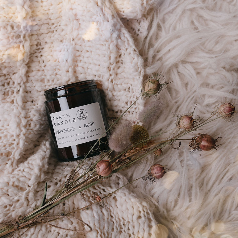 Soy Wax Candle - Cashmere & Musk