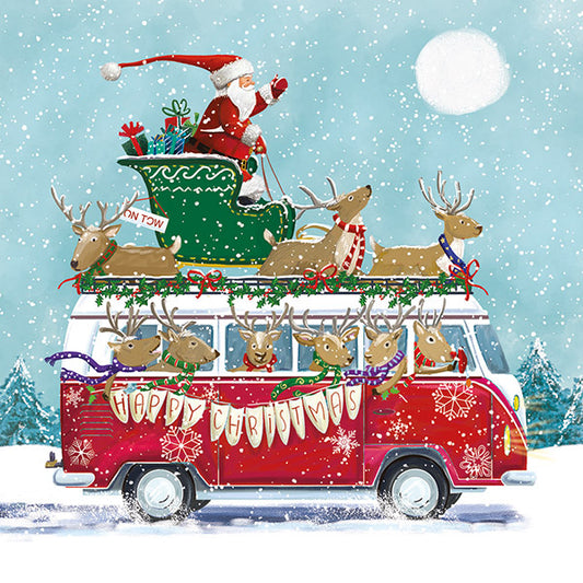 Christmas Cards 10 Pack - Santas Christmas Camper