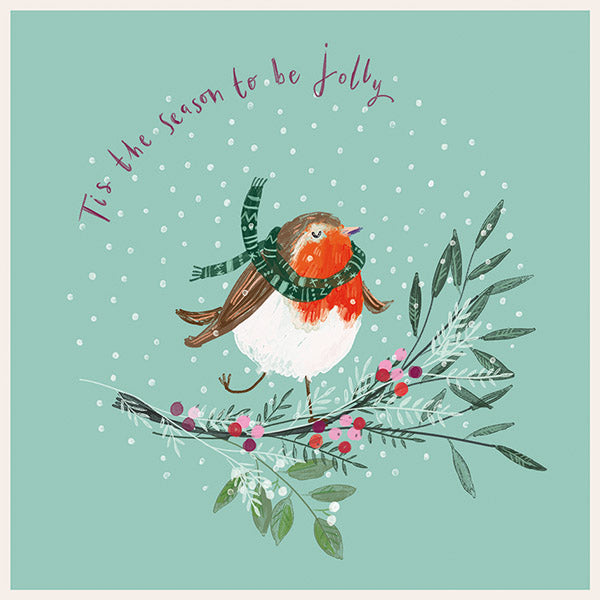 Christmas Cards 10 Pack - Chilled Robin