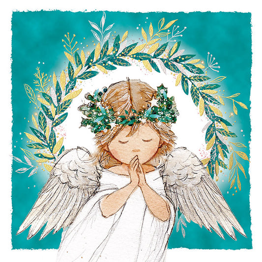 Christmas Cards 10 Pack - Angel Wreath