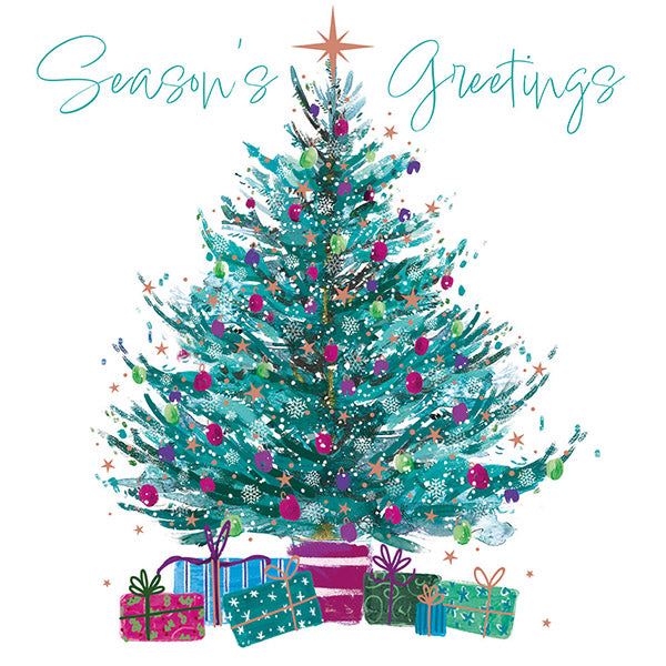 Christmas Cards 10 Pack - Seasons Greeting Tree