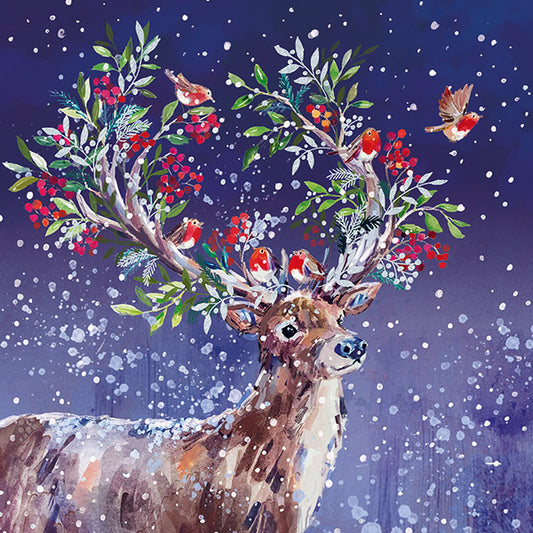 Christmas Cards 10 Pack - Festive Deer
