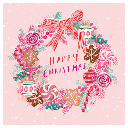 Christmas Cards 10 Pack - Sugar Wreath