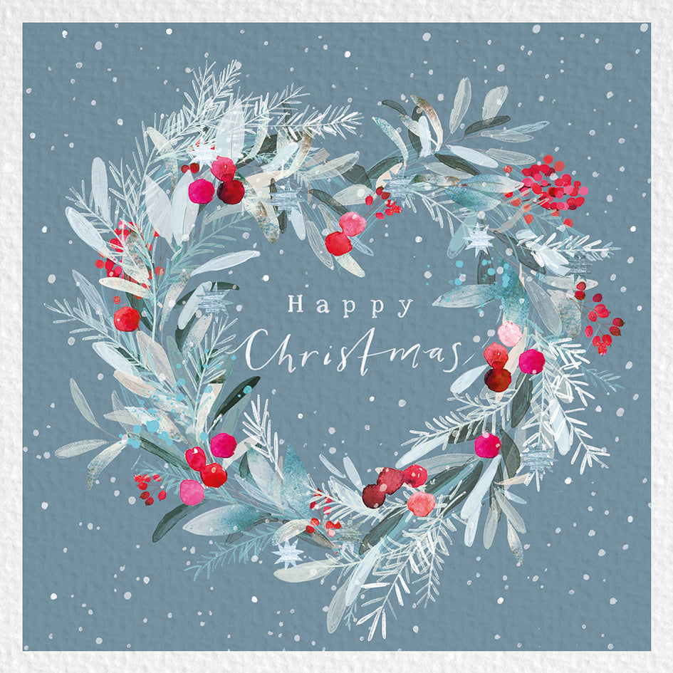 Christmas Cards 10 Pack - Heart Wreath