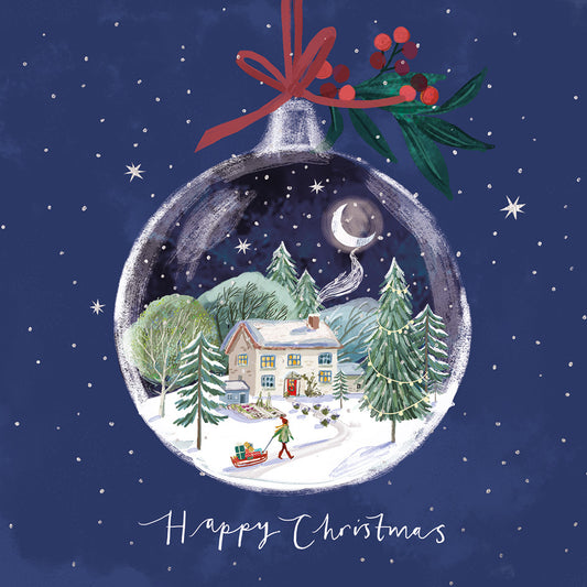 Christmas Cards 10 Pack - Moonlit Cottage