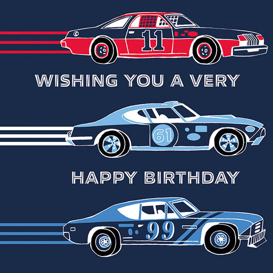 Happy Birthday - Racing Cards
