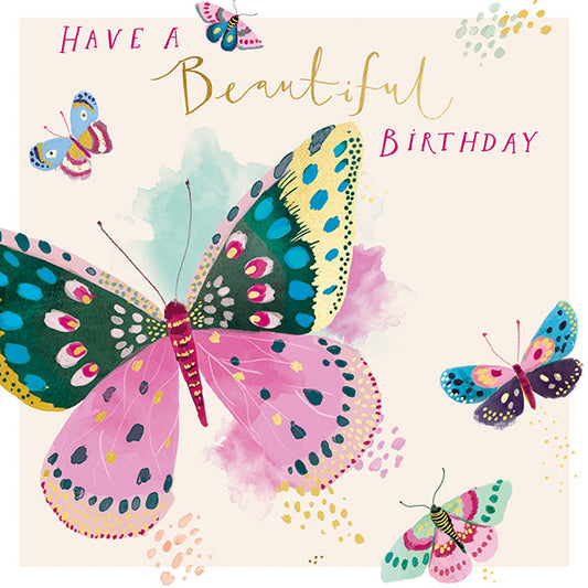 Happy Birthday - Bright Butterflies