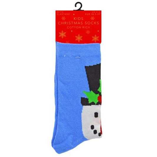 Kids Cotton Rich Showman Christmas Socks (Size 4-6)