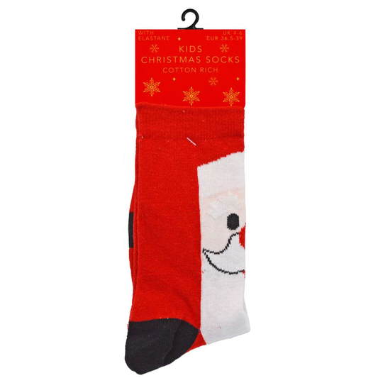 Kids Cotton Rich Santa Christmas Socks (Size 4-6) (Copy)