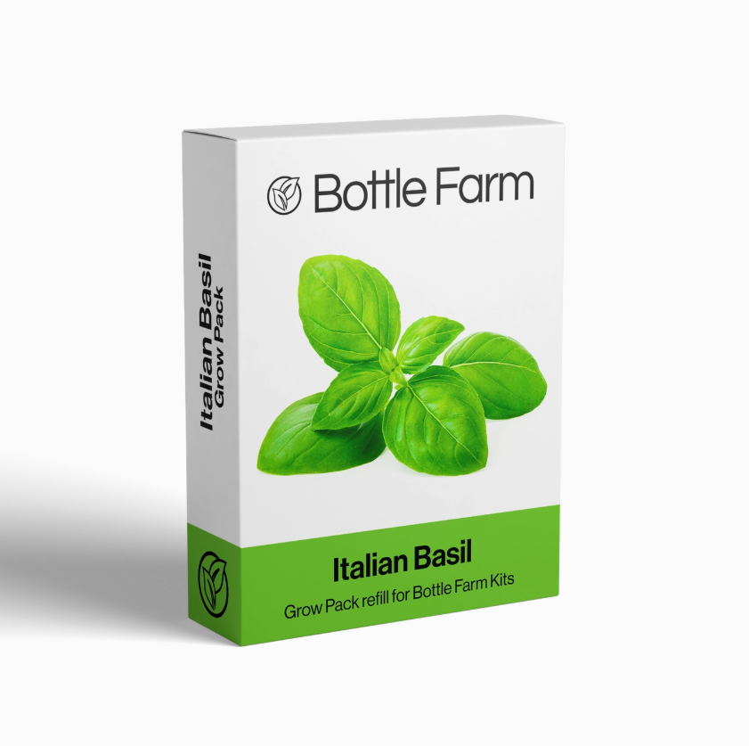 Bottle Farm - Italian Basil Grow Pack Refill Kit