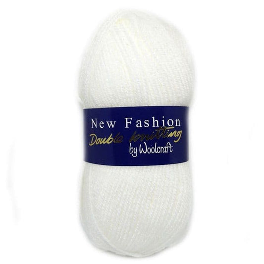 Acrylic Wool 100g Ball - White (7F76)