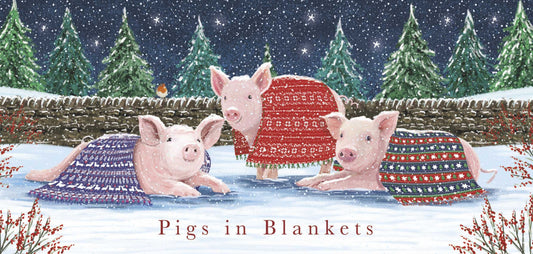 Christmas Cards 10 Pack - Pigs in Blankets