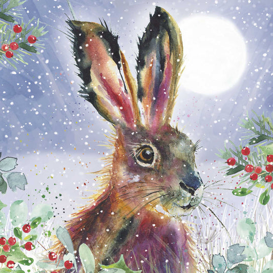 Christmas Cards 10 Pack - Fluffy Hare