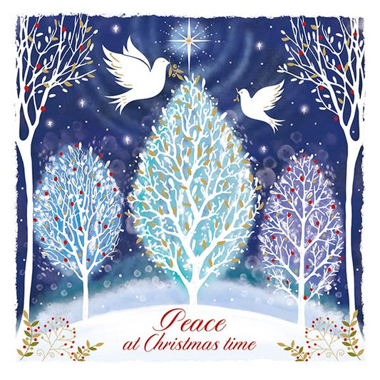 Christmas Cards 10 Pack - Peace at Christmas Doves