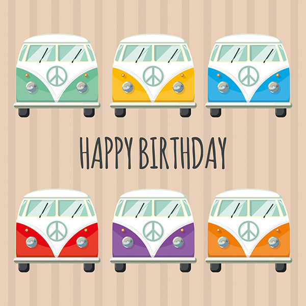 Happy Birthday - Colourful Campers