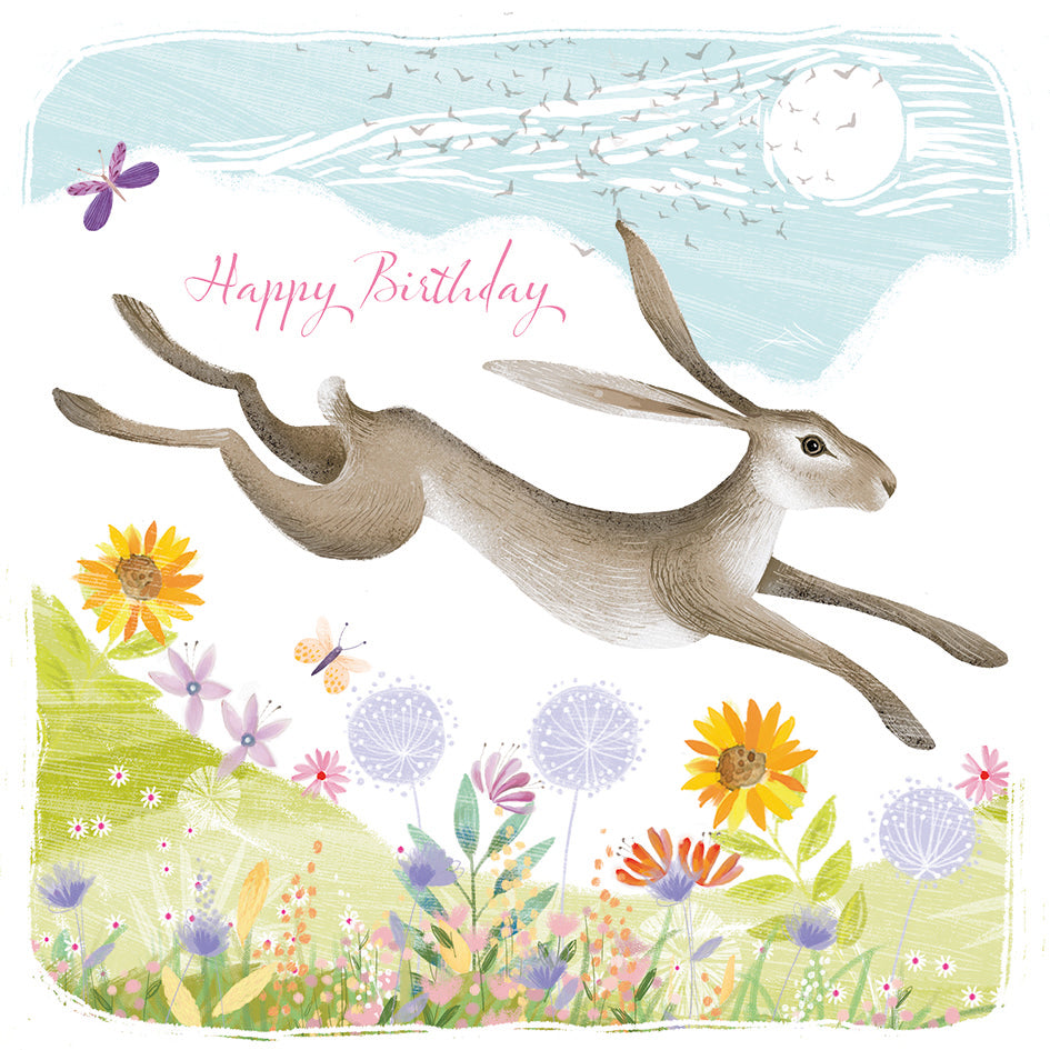 Happy Birthday - Meadow Hare