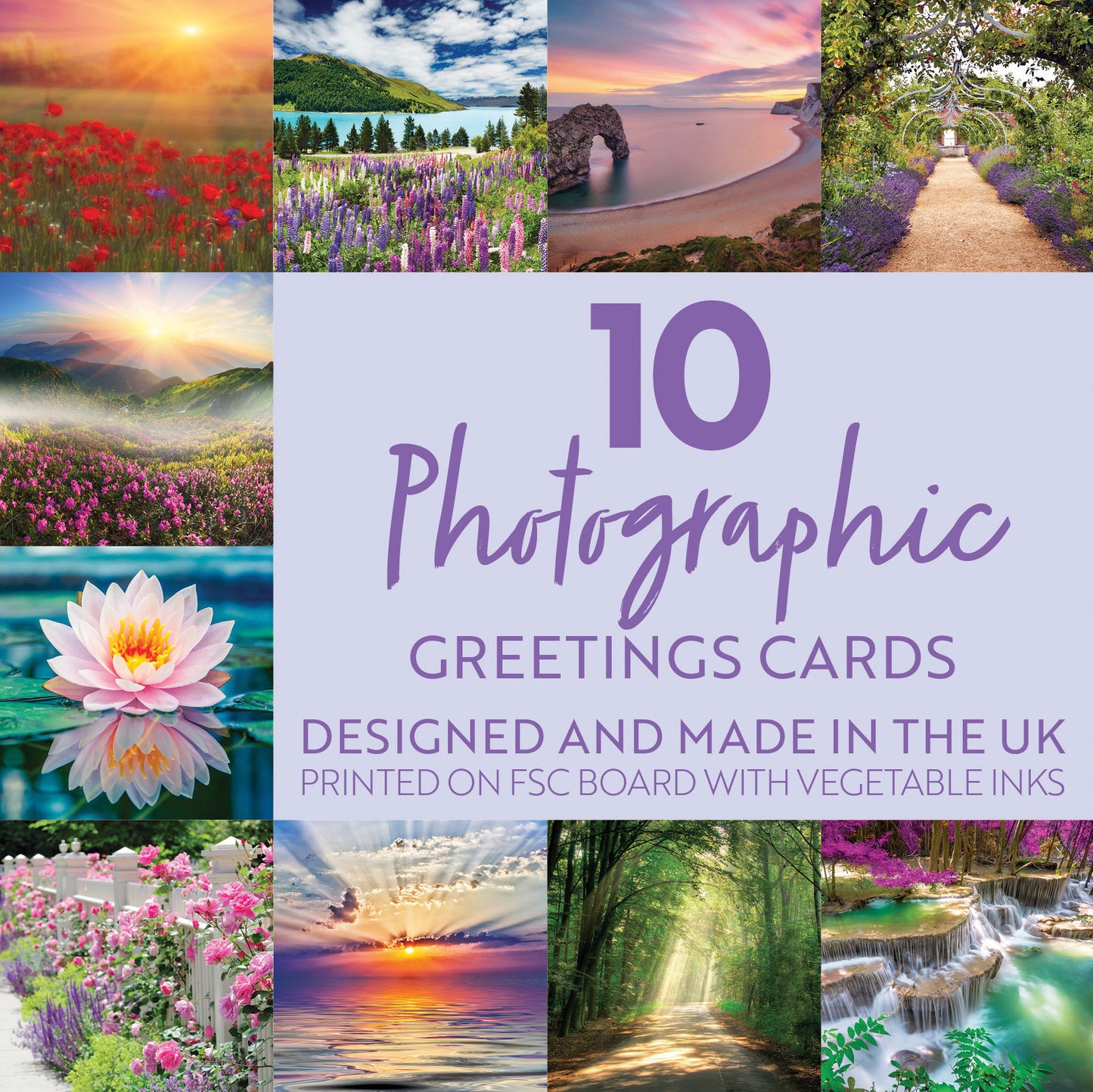 10 Photographic Greetings Cards